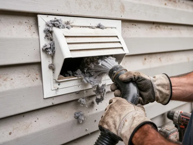 Professional dryer vent cleaning by Bedford Dryer Vent Cleaning in Bedford