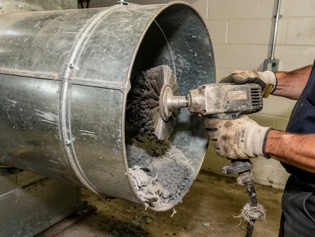 Industrial-grade dryer vent cleaning by Bedford Dryer Vent Cleaning in Bedford
